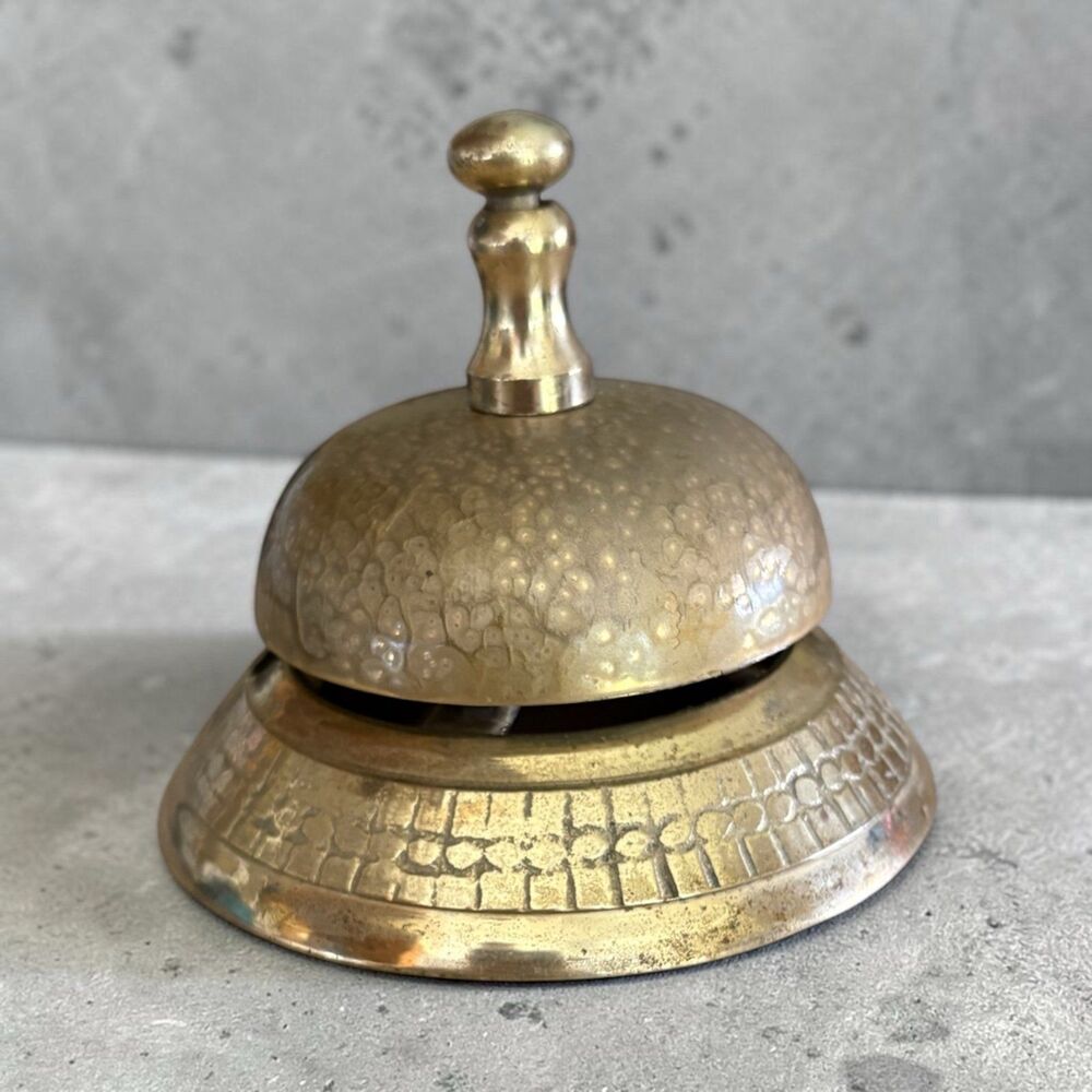 Vintage-style reproduction brass bell